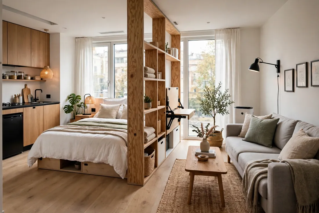 Airbnb studio smart layout design