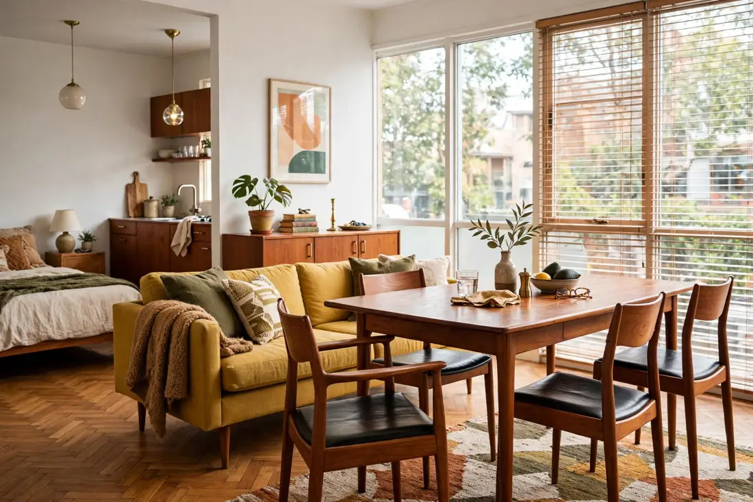 Teak dining table
