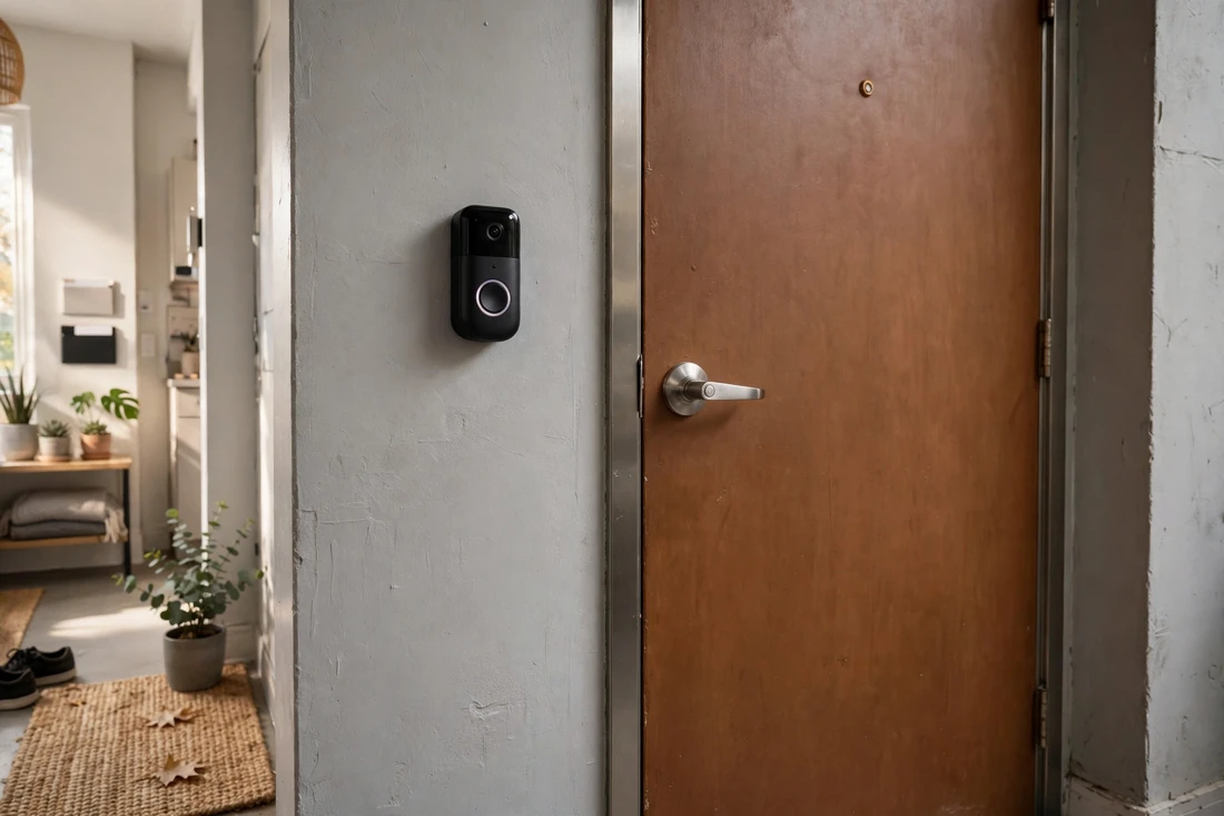 Studio apartment well lit entry tip