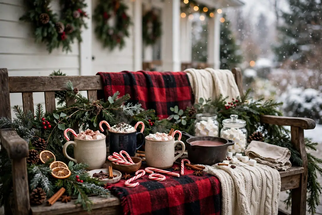 Front porch cocoa station