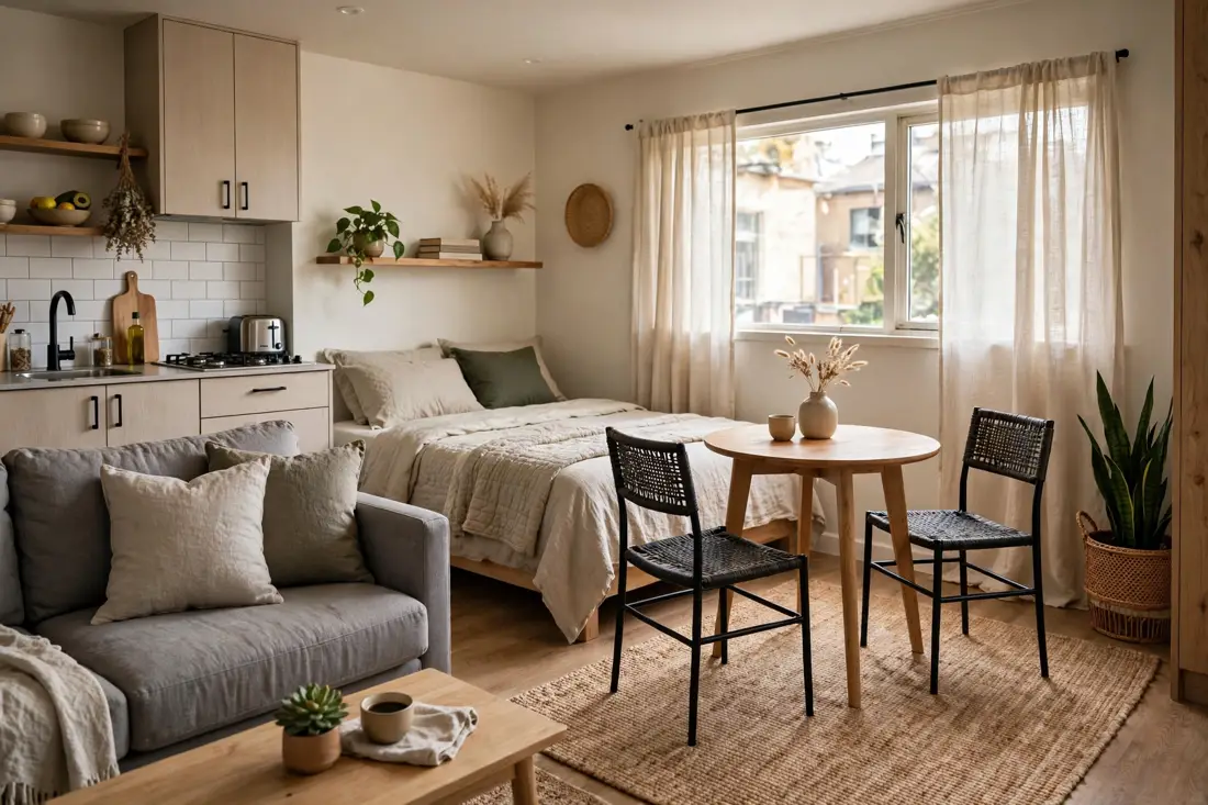 Studio apartment compact dining tip