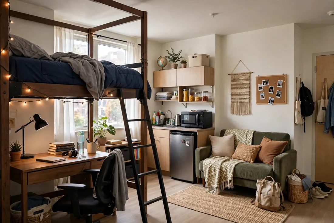 Dorm-style decor