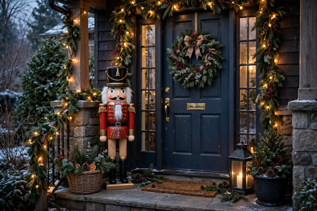 Nutcracker by entryway door