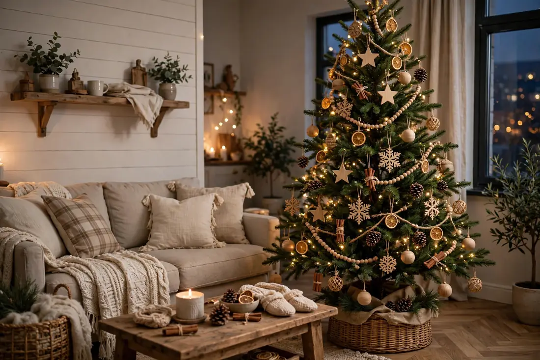 Rustic farmhouse apartment tree