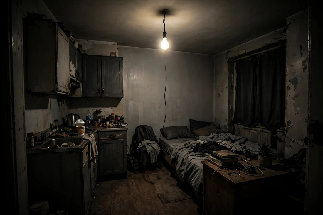 Studio apartment poor lighting mistake