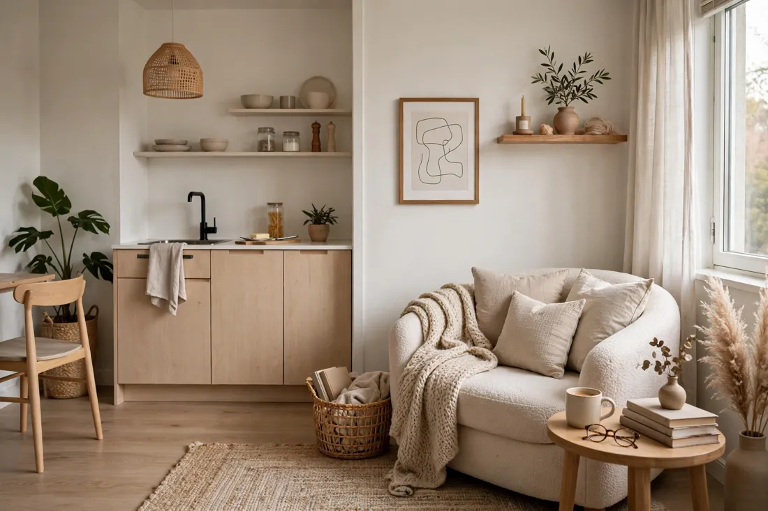 Cosy reading corner