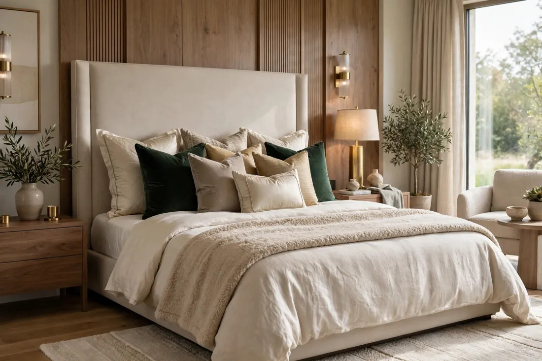 Neutral throw pillows
