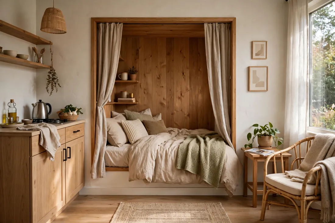 Cosy bed nook