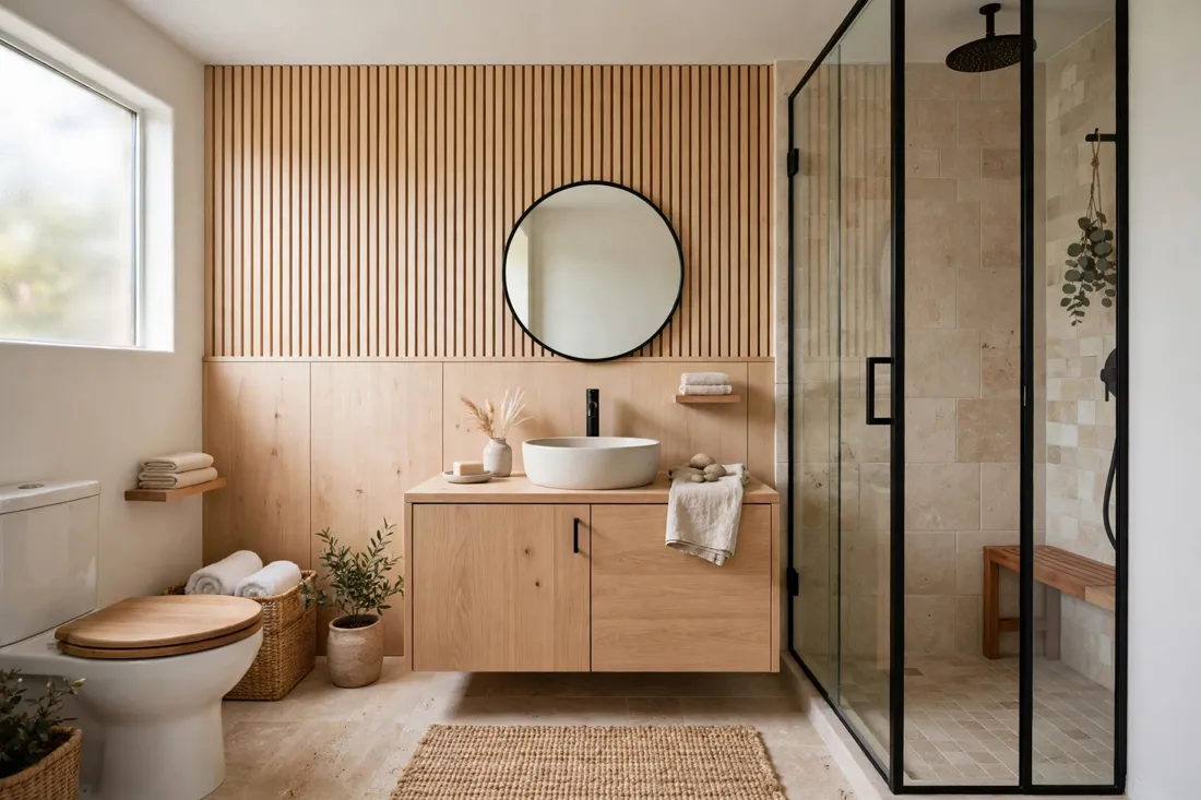 Japandi bathroom
