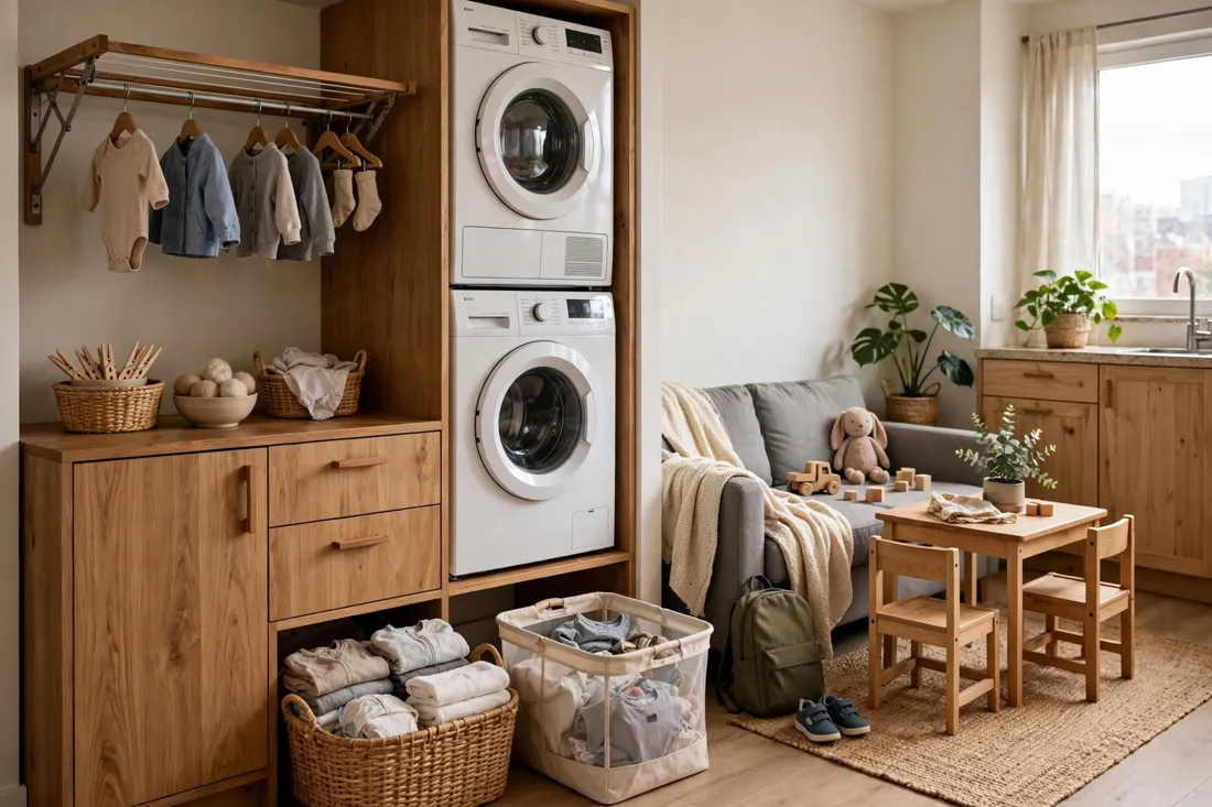 Studio apartment laundry solutions