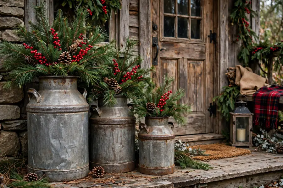 Vintage Milk Can Planters