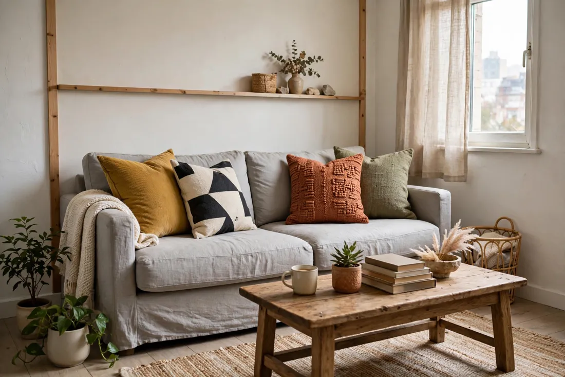 Small apartment throw pillows