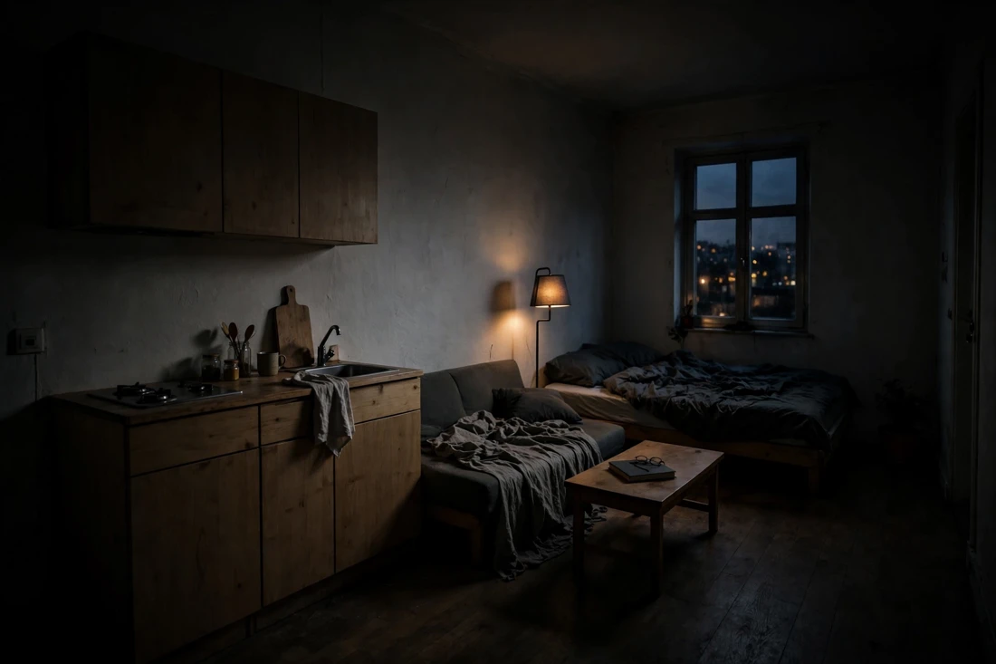 Studio apartment too few light sources mistake