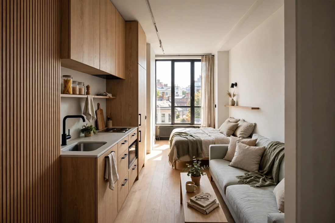 Narrow floor plan