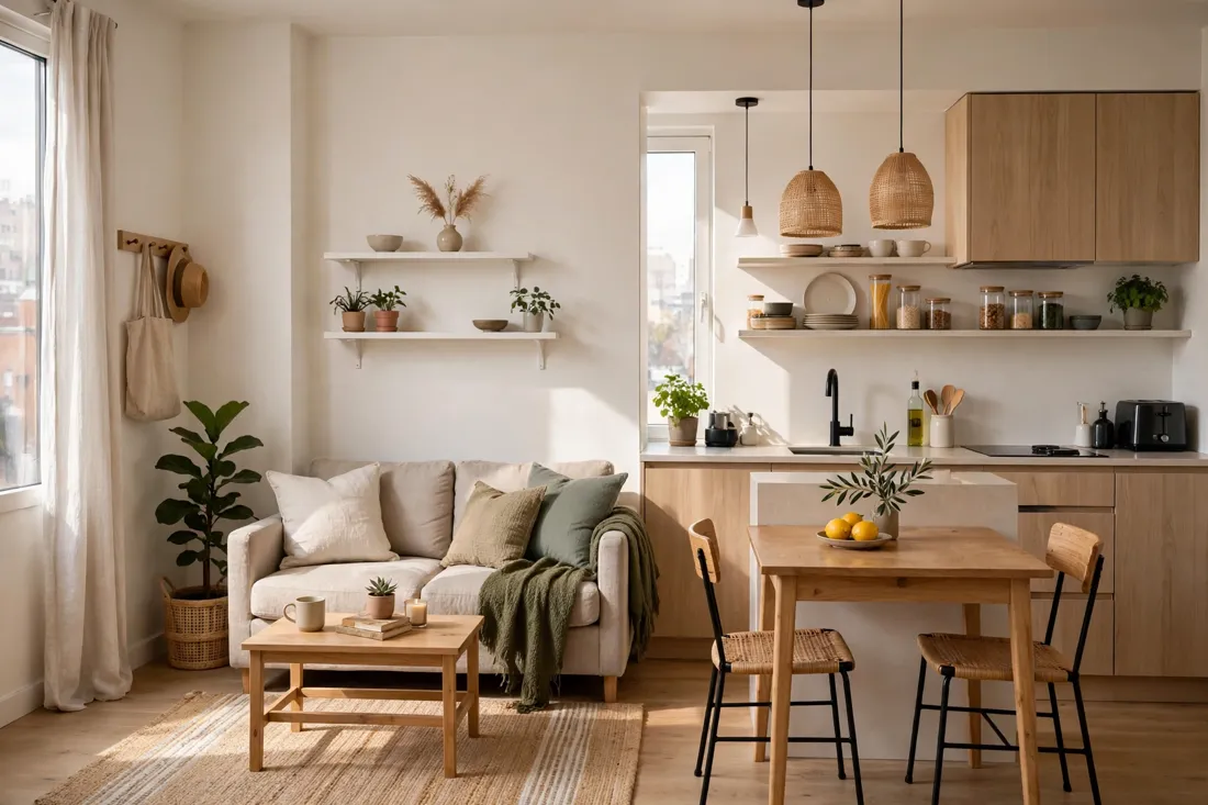 Small apartment open layout