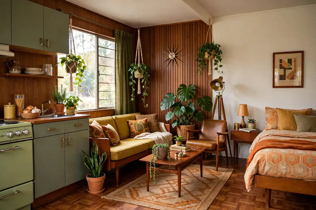 Indoor plants retro
