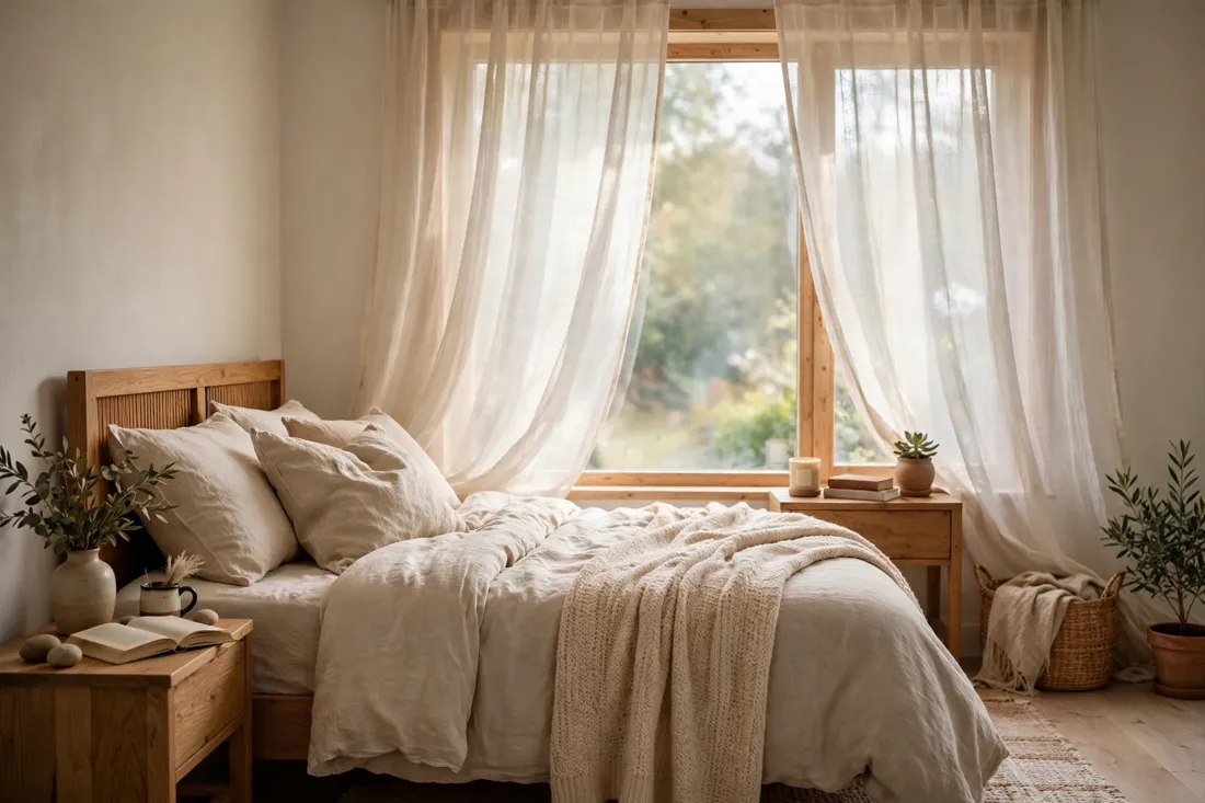 Sheer cozy curtains