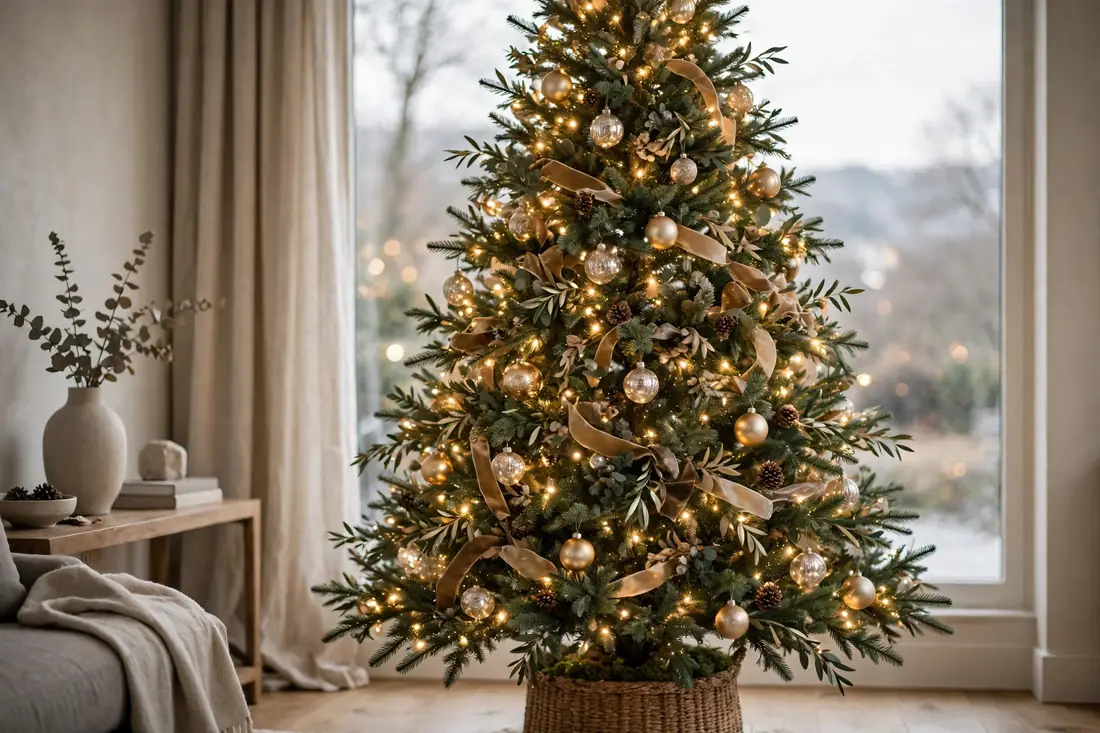 Elegant tree with soft lights