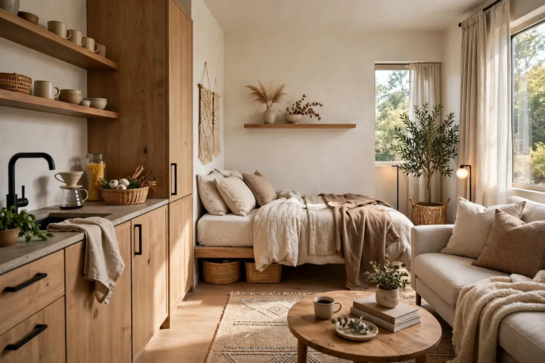 Studio apartment cohesive style tip