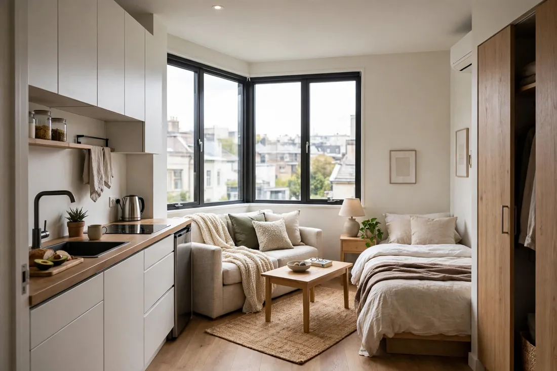 Modern corner layout