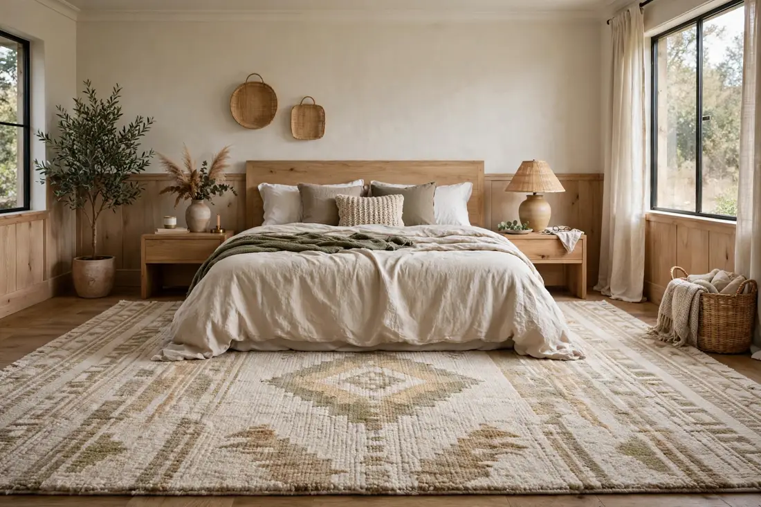 Large bedroom rug