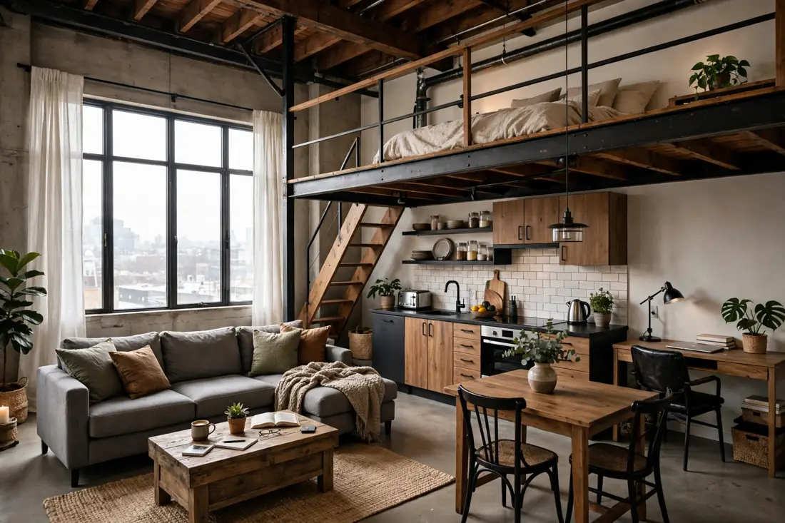 Functional loft layout