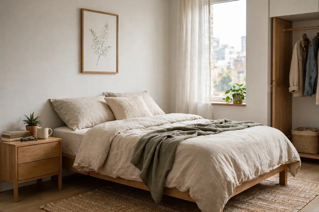 Studio apartment no bedside lighting mistake