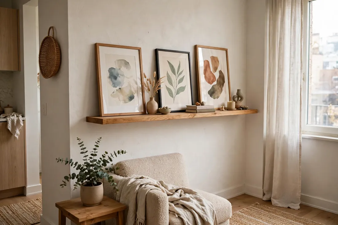 Small apartment leaned art