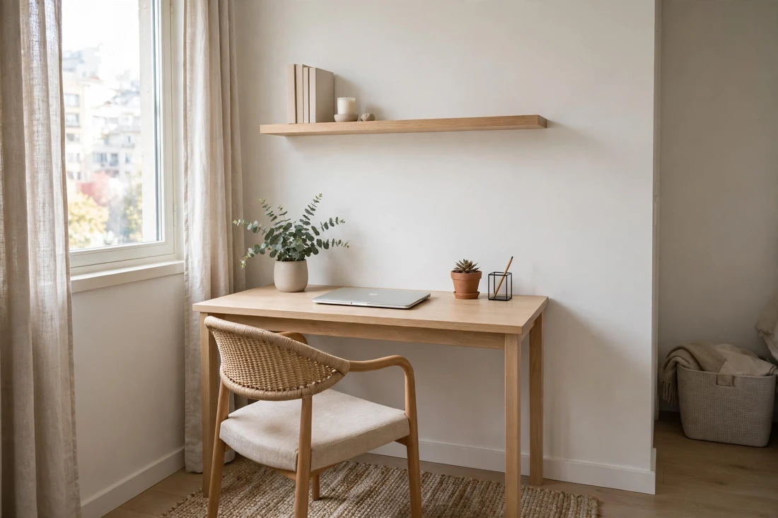 Small apartment minimalist office