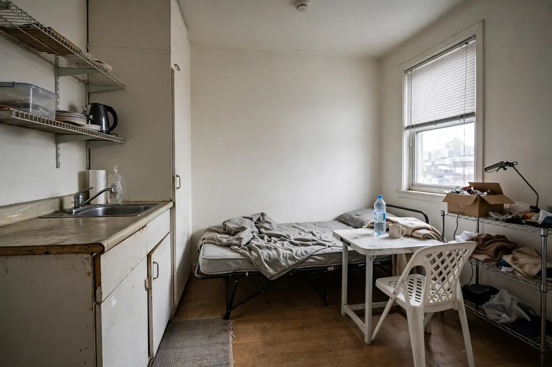 Studio apartment cheap materials mistake