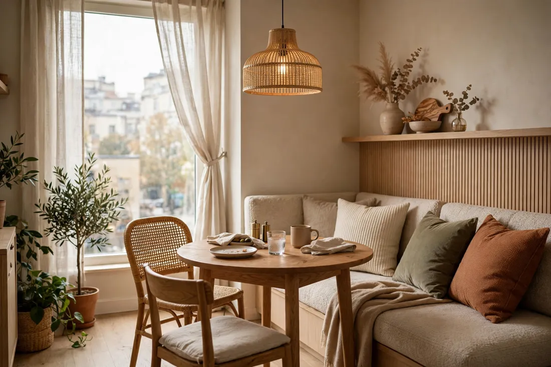 One bedroom apartment dining nook