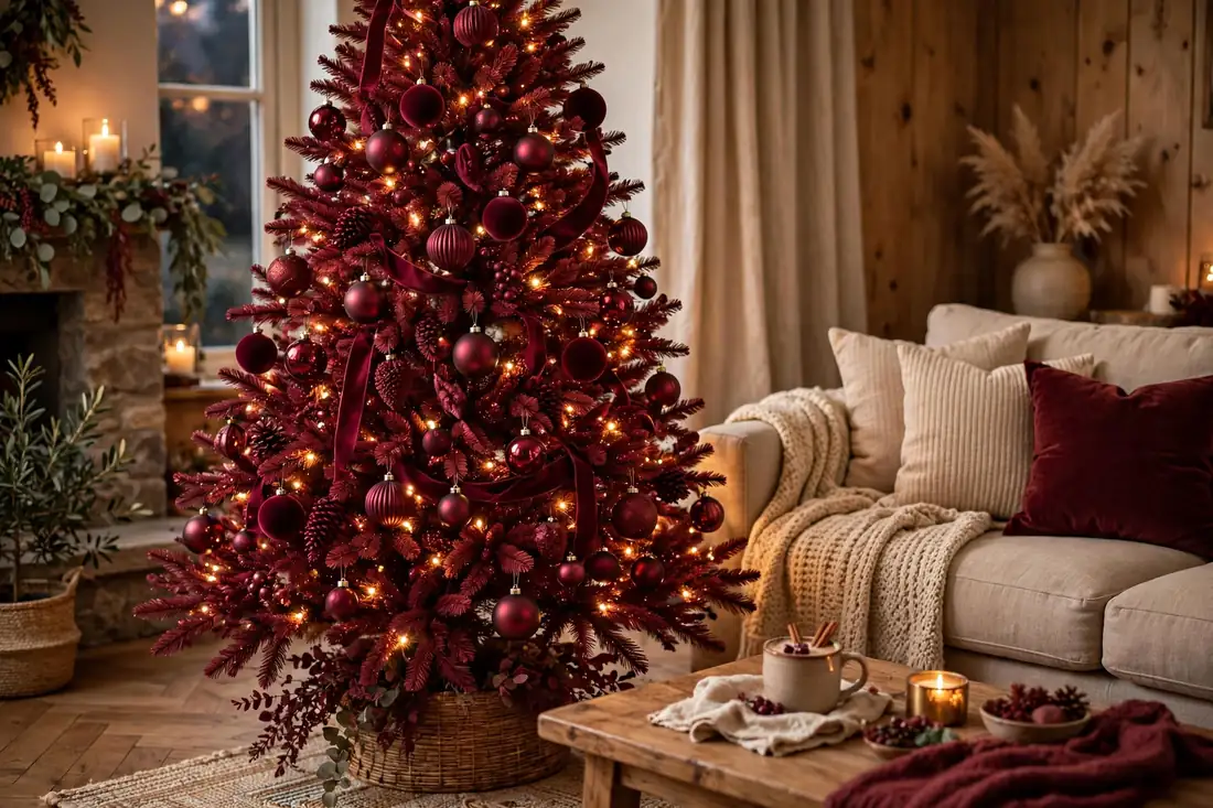 Burgundy tree