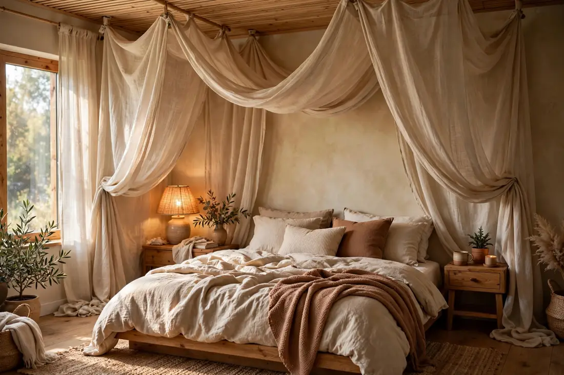 Ceiling cozy curtains