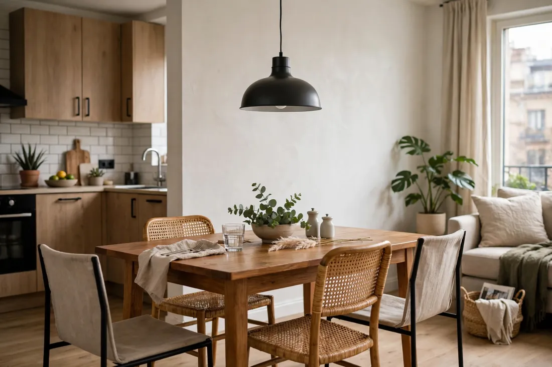 One bedroom apartment dining pendant light