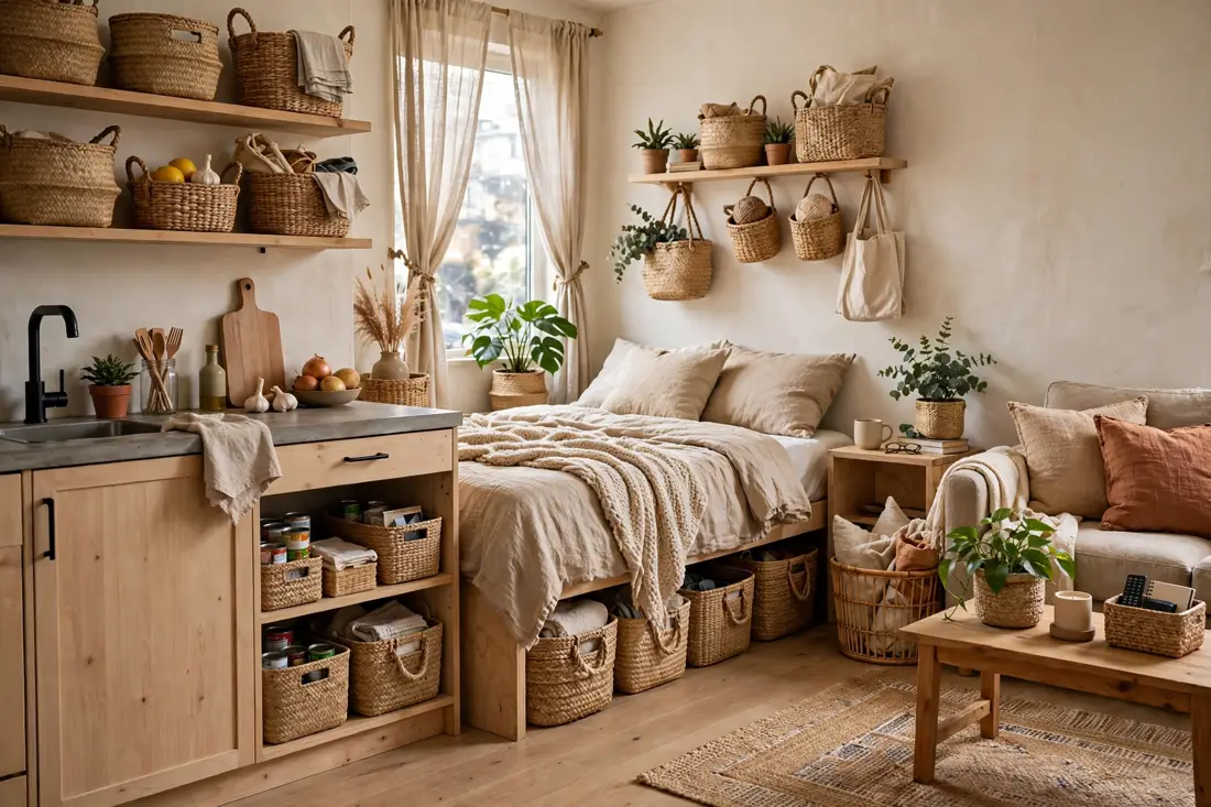 DIY storage baskets