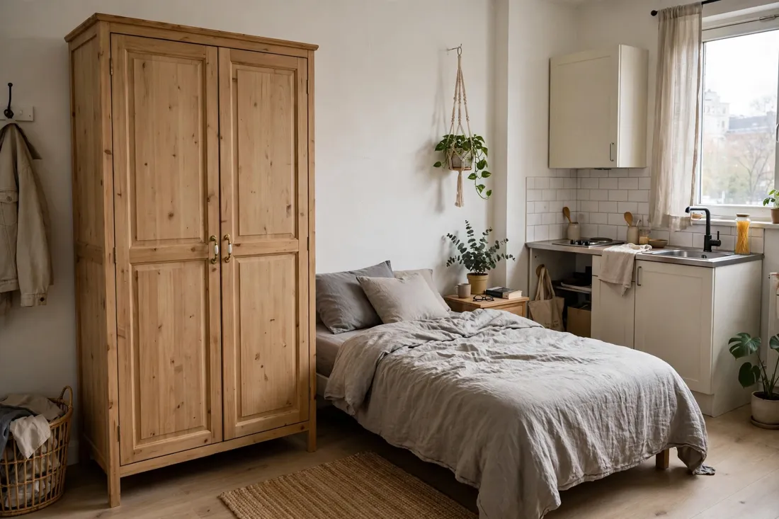 Freestanding wardrobe