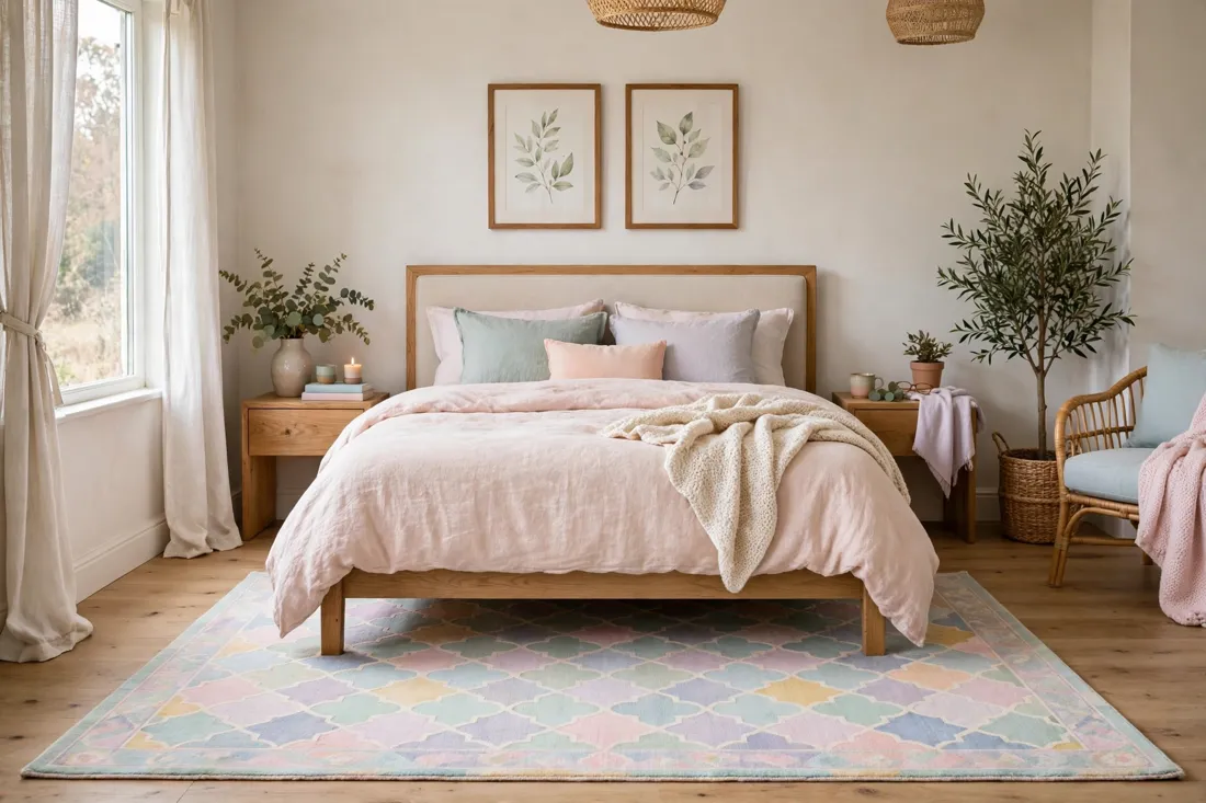 Pastel rug color