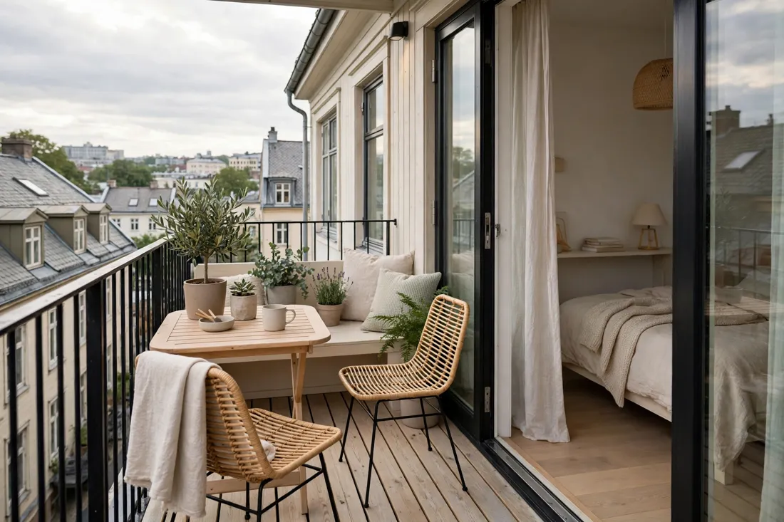 Scandi balcony