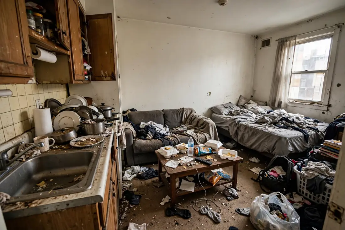 Studio apartment skipping deep clean mistake