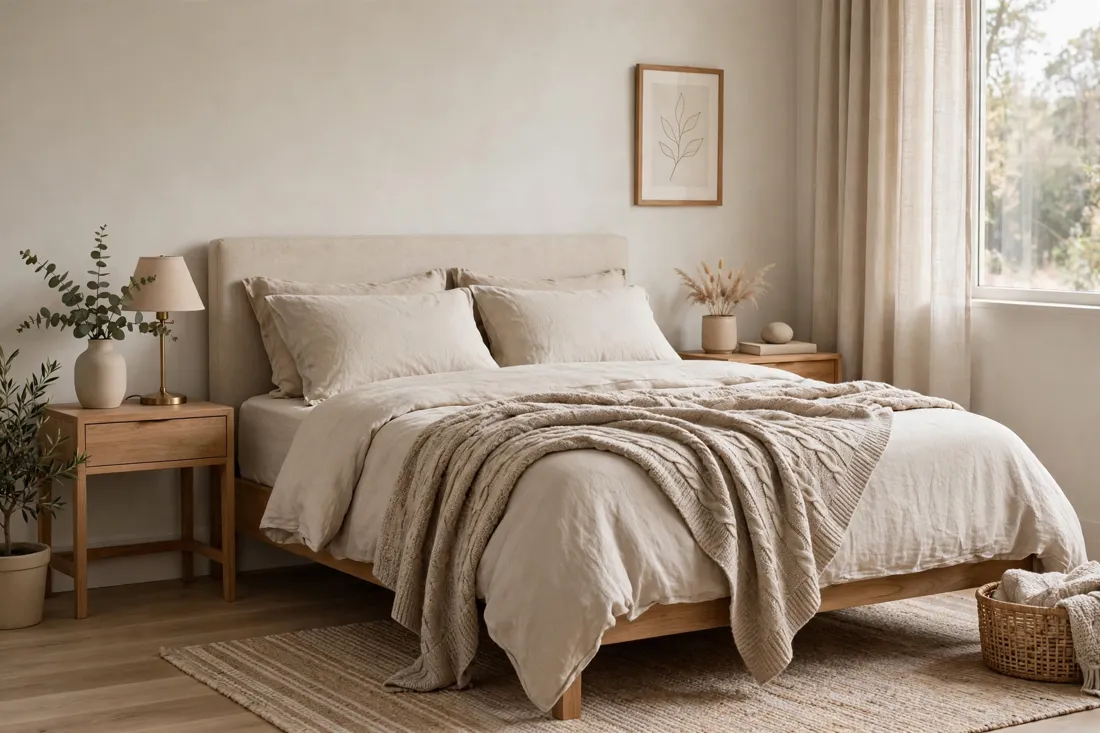 Neutral throw blanket