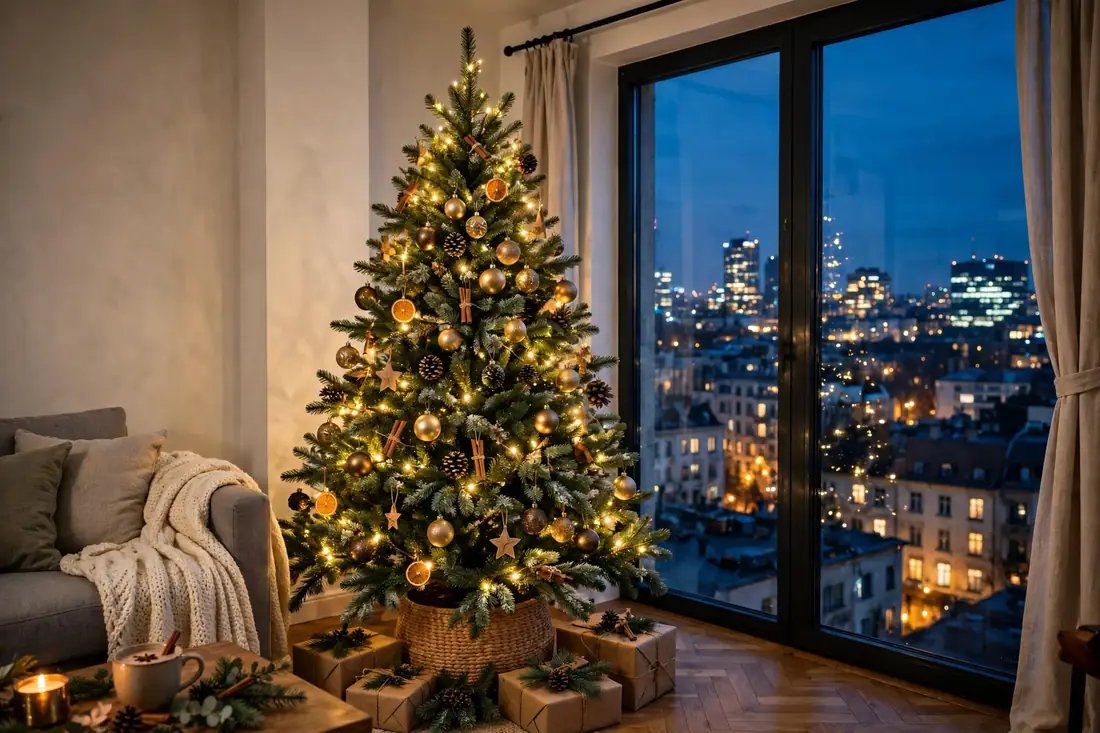 Apartment tree by window