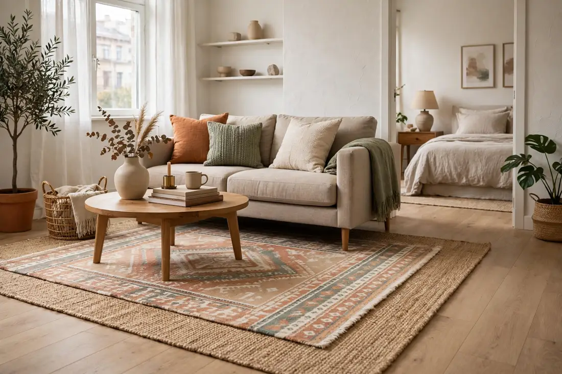 One bedroom apartment area rug