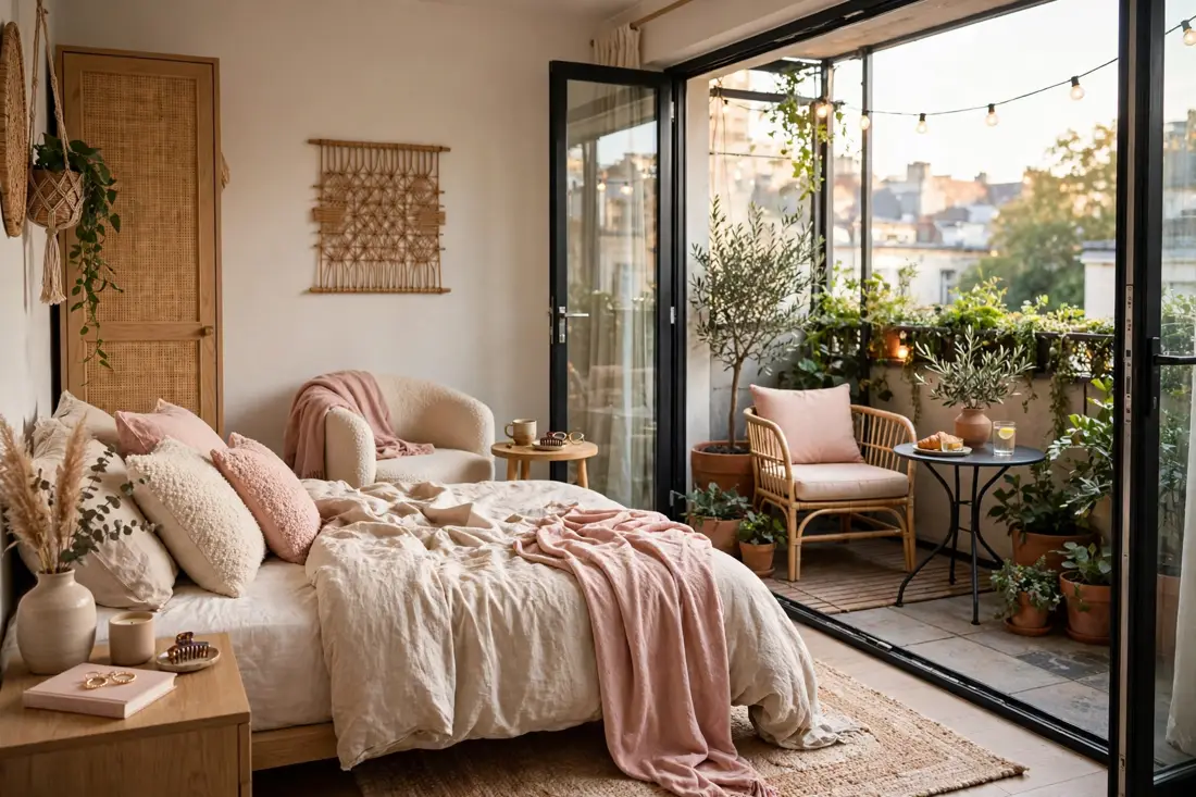Chic balcony retreat