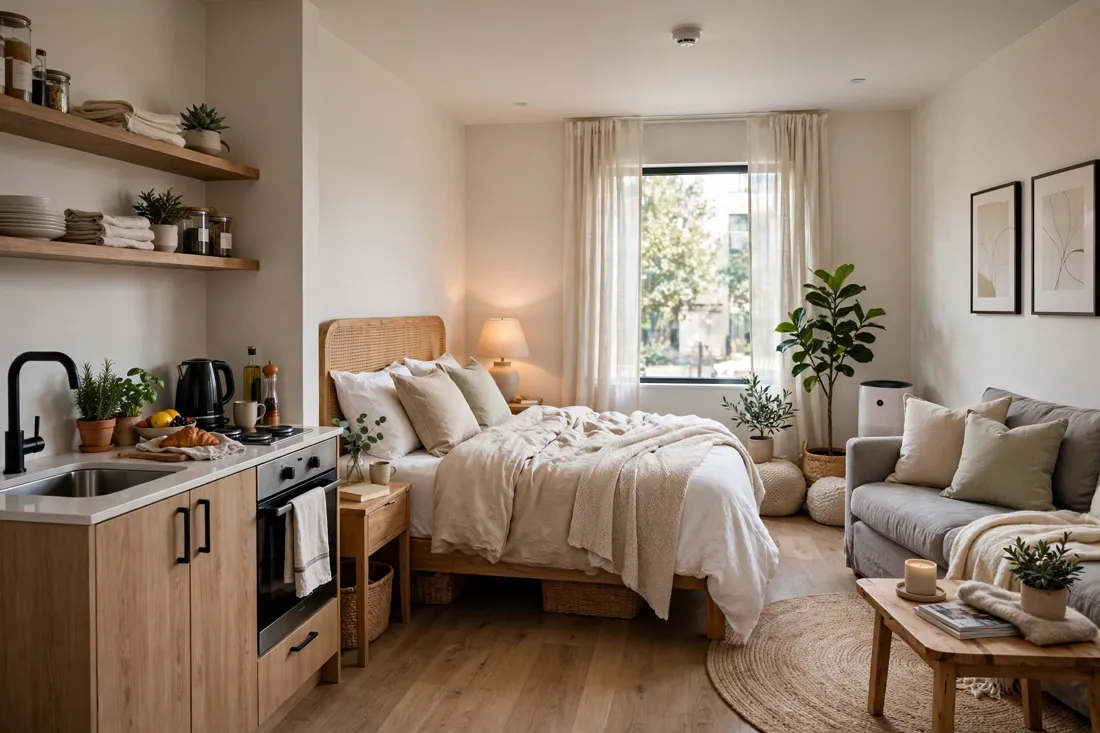 Airbnb studio guest comfort design