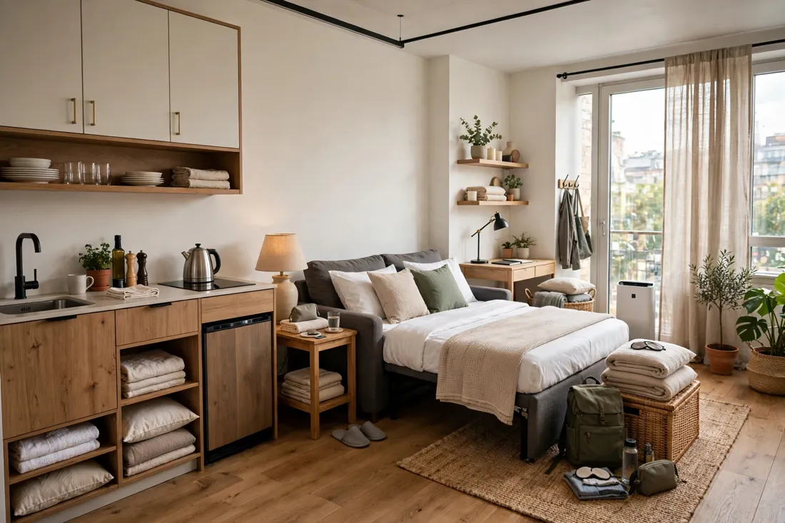 Functional guest layout