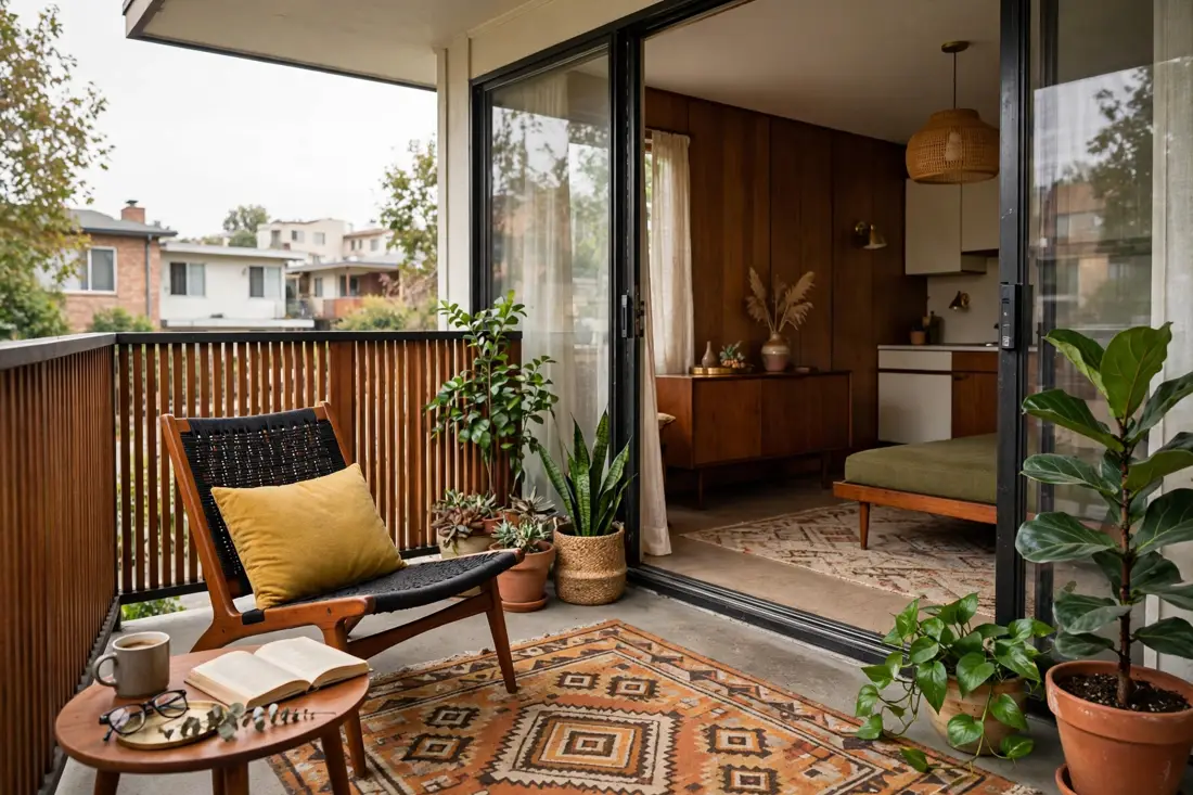 Mid century balcony
