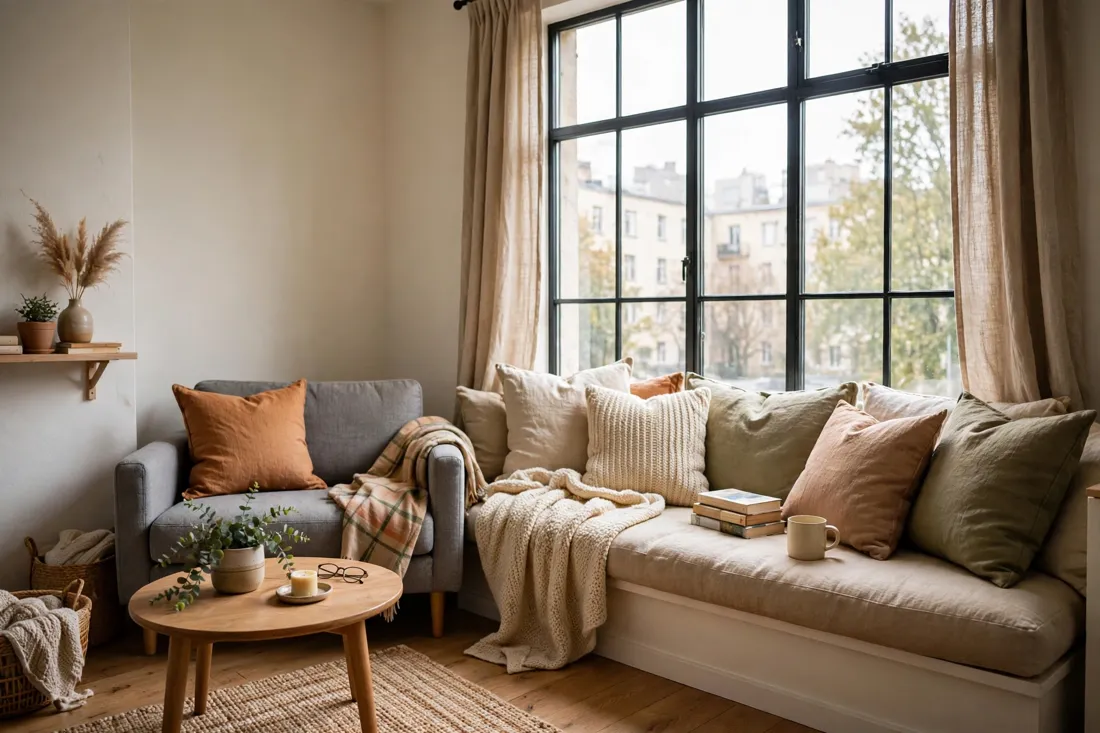 Small apartment reading nook