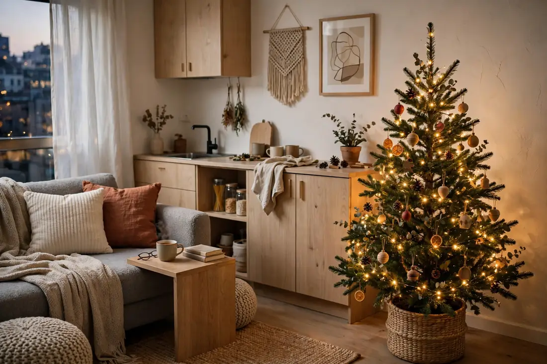 Small tree in studio flat