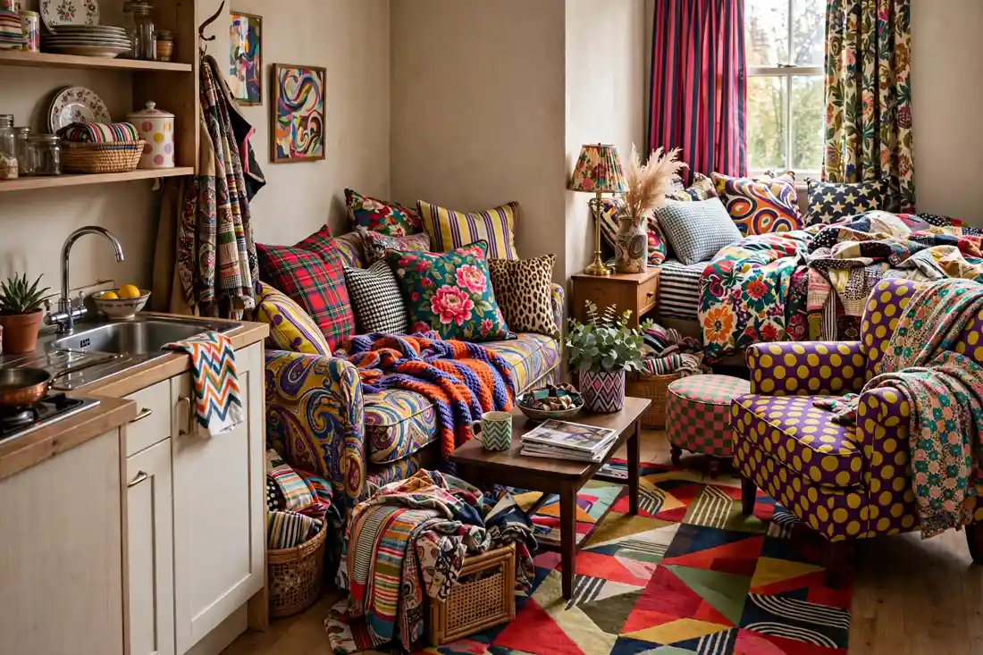 Studio apartment too many patterns mistake
