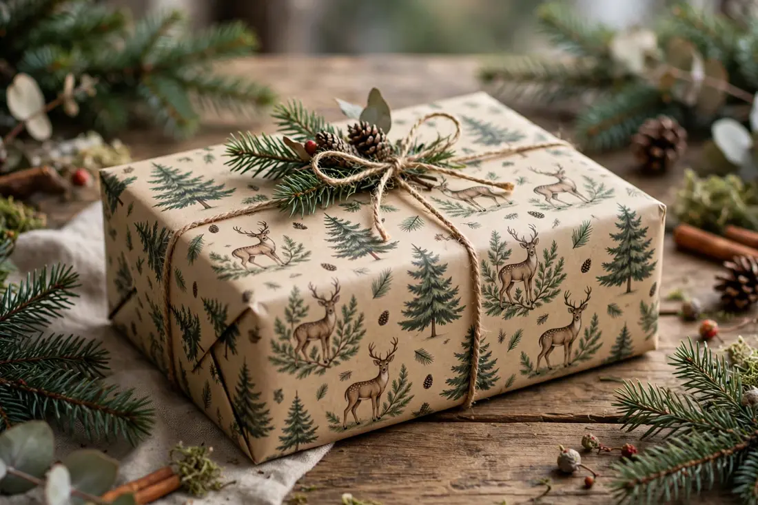 Winter woodland wrapping